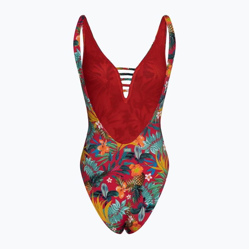 Women's one-piece swimsuit Banana Moon Millers Pandor rouge 2