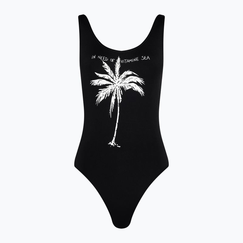 Women's one-piece swimsuit Banana Moon Physic Watercol noir