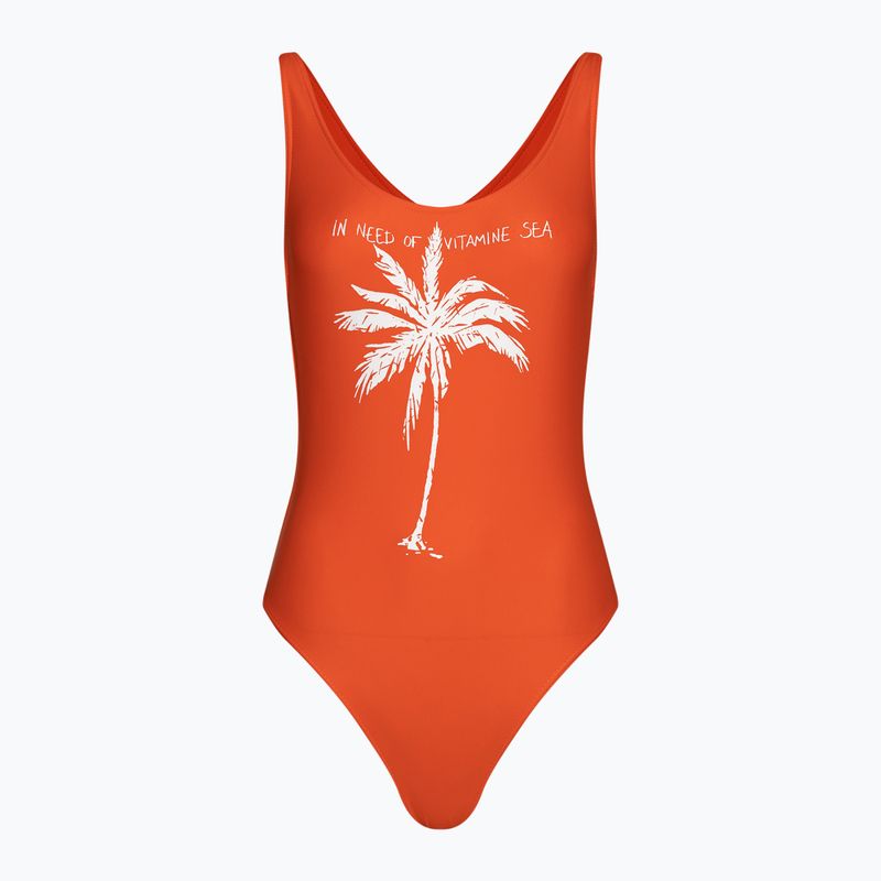 Women's one-piece swimsuit Banana Moon Physic Watercol orange