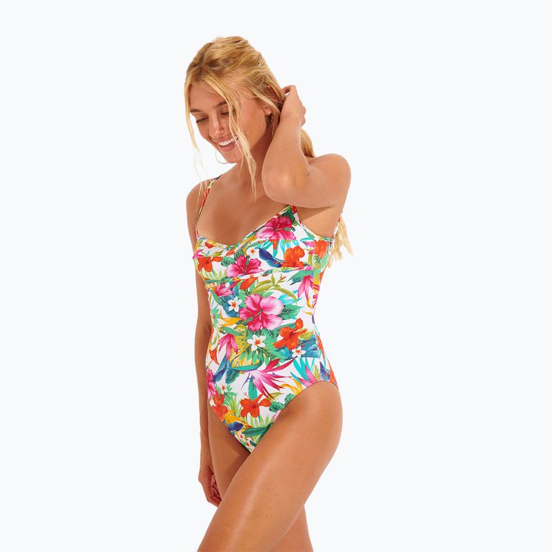 Women's one-piece swimsuit Banana Moon Rosalia Feliciano blanc 7