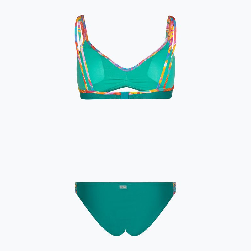 Women's two-piece swimsuit Banana Moon Tyezumma Watercolor vert 3