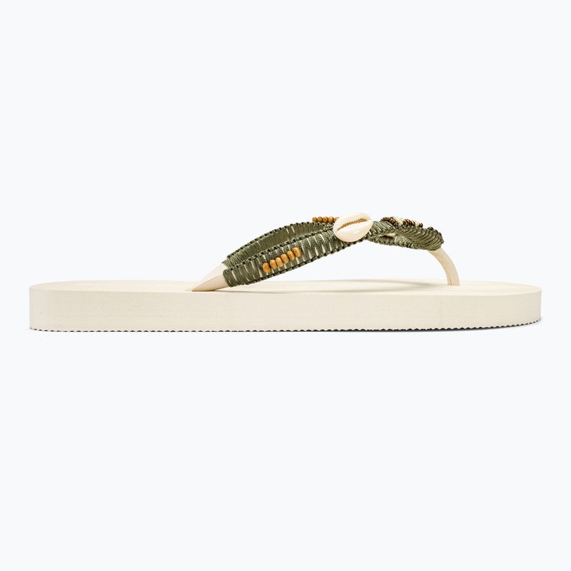 Banana Moon Luceros Tahuata ecru damsie flip flops 2