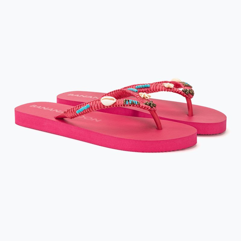 Banana Moon Luceros Tahuata fushia damsie flip flops 4