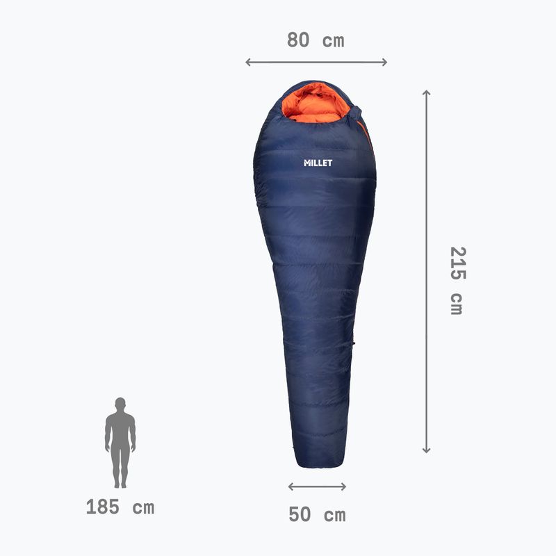 Sleeping bag Millet Light Down -5° navy blue 4