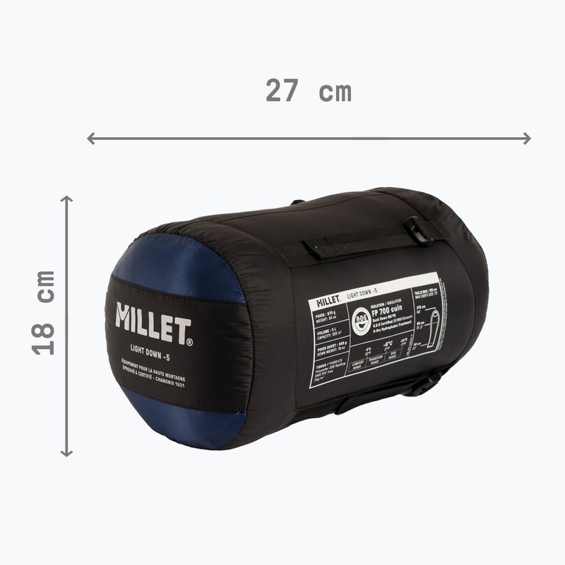 Sleeping bag Millet Light Down -5° navy blue 5