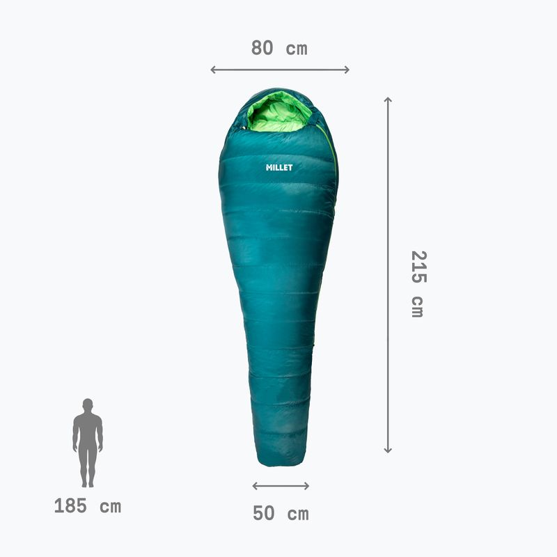 Sleeping bag Millet Light Down 0 emerald 4