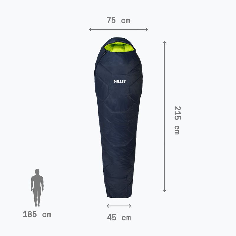 Millet Baikal 1100 Regular saphir sleeping bag 4