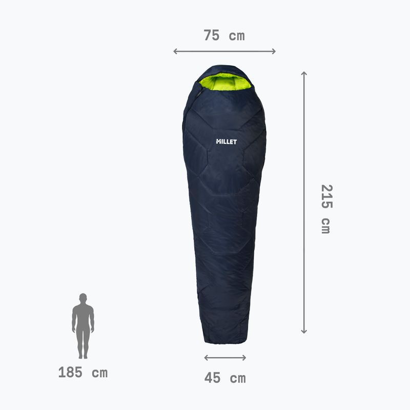 Millet Baikal 1100 Regular saphir sleeping bag 4
