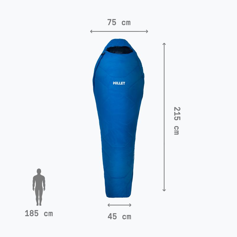 Millet Baikal 750 Regular sky diver sleeping bag 4