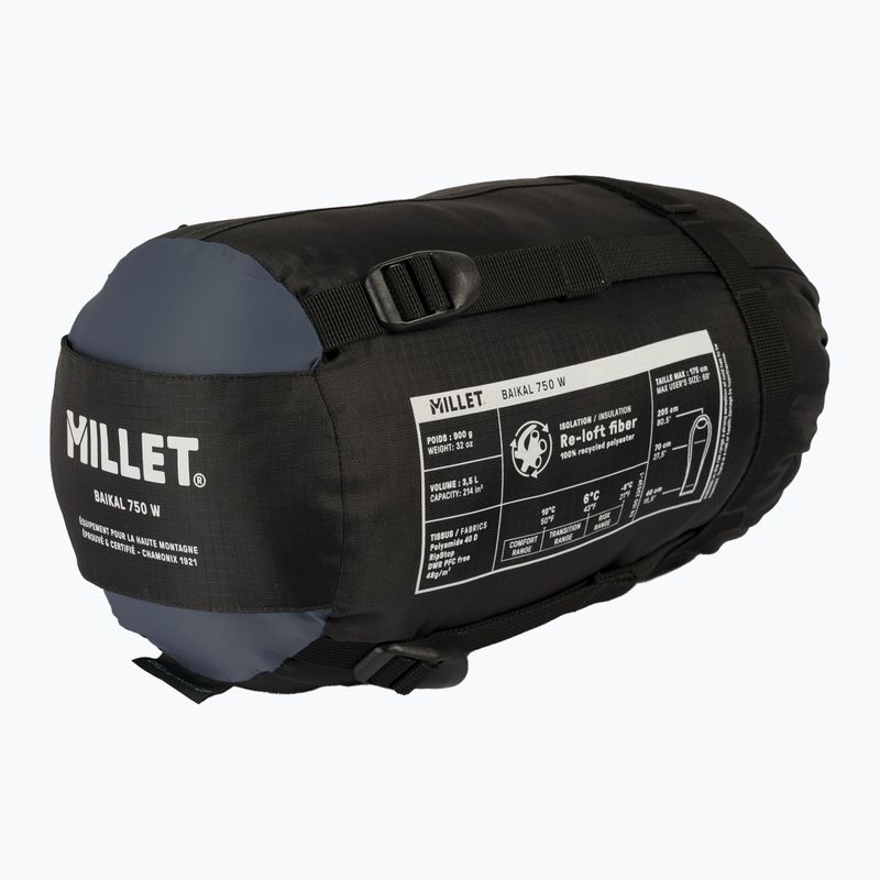 Millet Baikal 750 women's sleeping bag right saphir 3