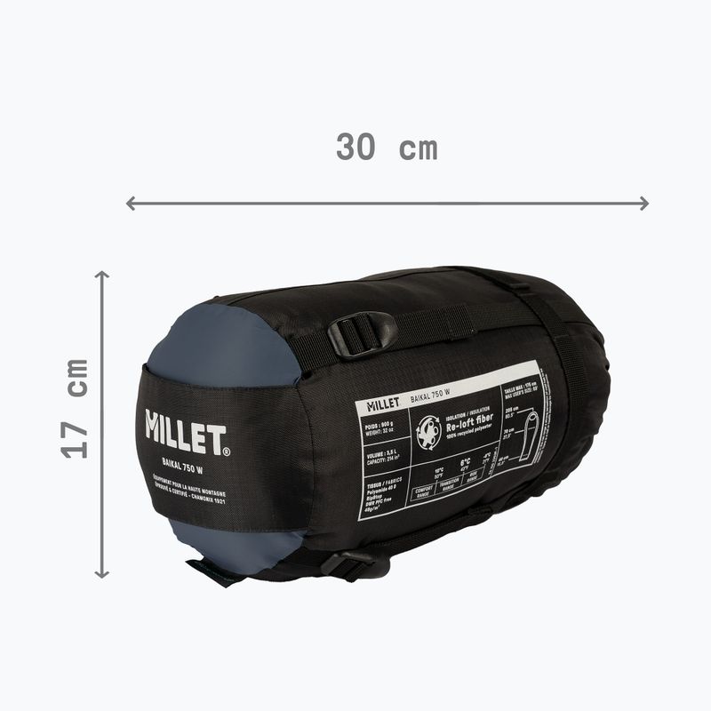 Millet Baikal 750 saphir women's sleeping bag 5