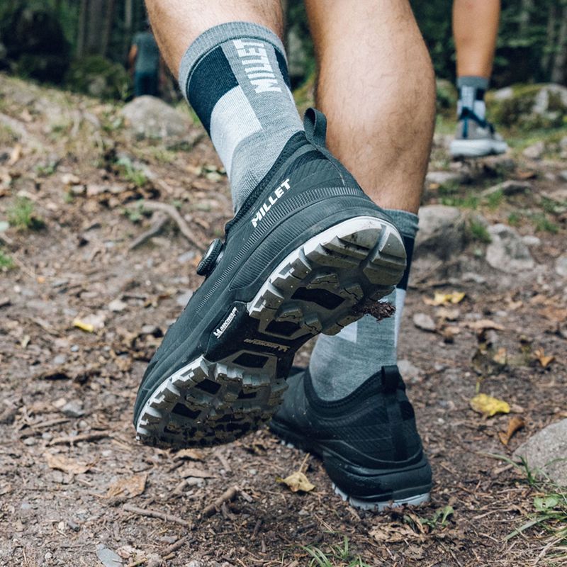 Millet Seneca Mid heather grey socks 3