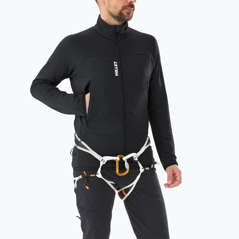 Men's Millet Fusion Grid black/noir sweatshirt 4