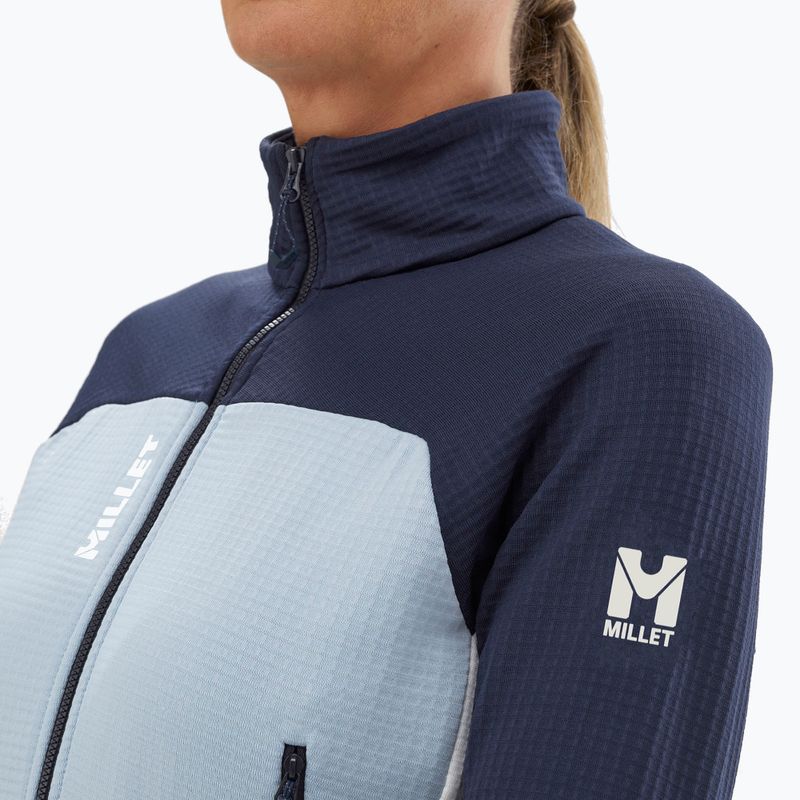 Women's sweatshirt Millet Fusion Grid foggy dew/saphir 4