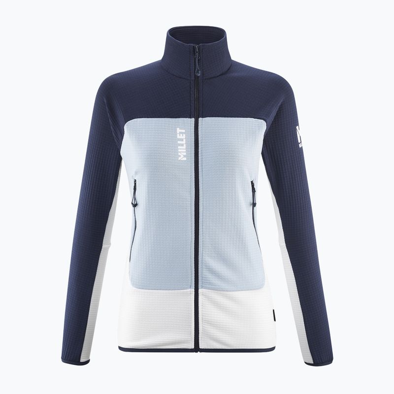 Women's sweatshirt Millet Fusion Grid foggy dew/saphir 6