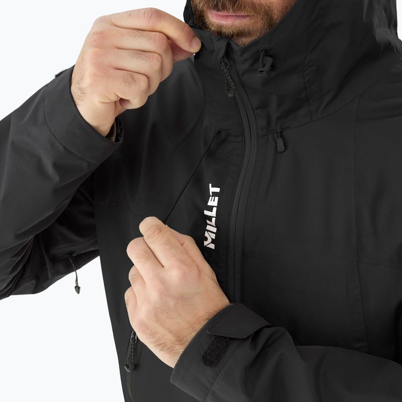 Men's rain jacket Millet Fitz Roy black/noir 5