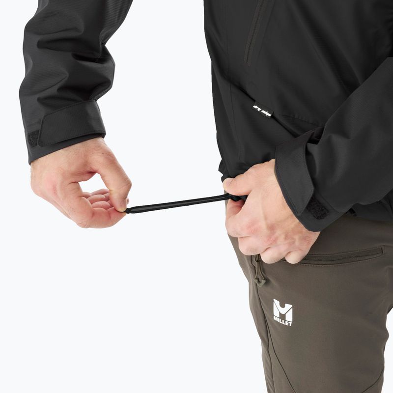 Men's rain jacket Millet Fitz Roy black/noir 8