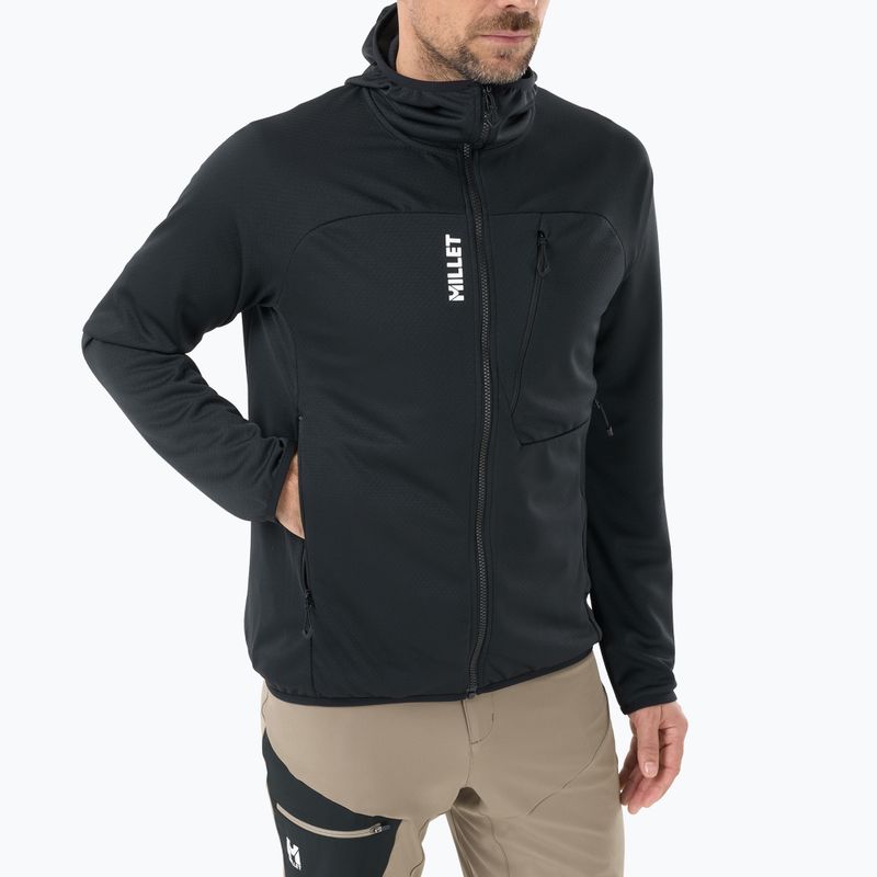 Men's trekking sweatshirt Millet Lokka Hoodie III black 4