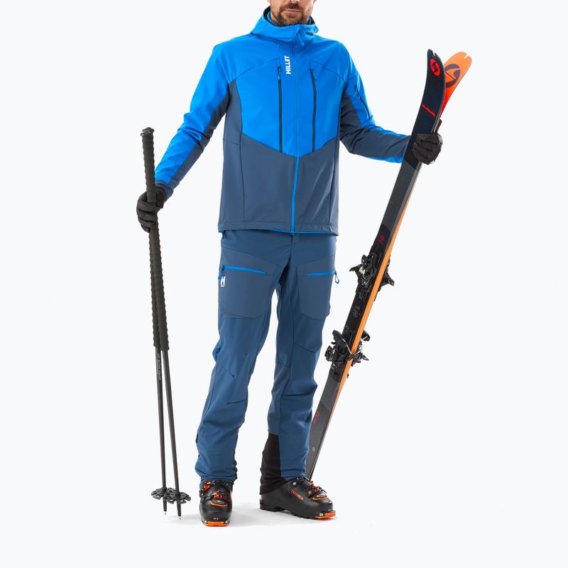Men's ski touring trousers Millet M White Shield navy blue 2