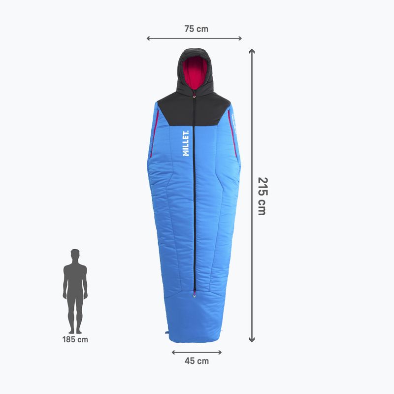 Sleeping bag Millet Bossons -10 Regular icon blue/black 4