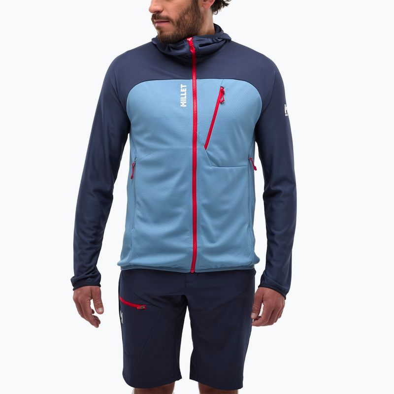 Men's trekking sweatshirt Millet Lokka Hoodie III coronet blue/saphir