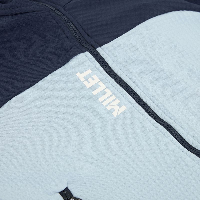 Millet women's Fusion Grid Hoodie foggy dew/saphir sweatshirt 3