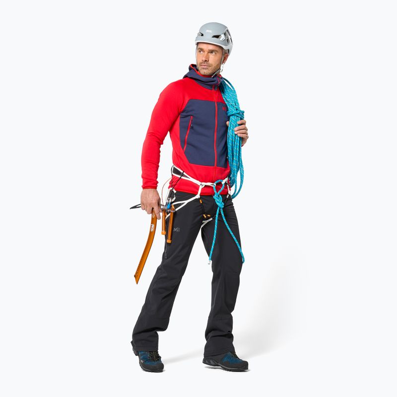 Men's sweatshirt Millet Fusion Grid Hoodie red 2