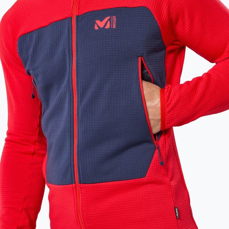 Men's sweatshirt Millet Fusion Grid Hoodie red 5