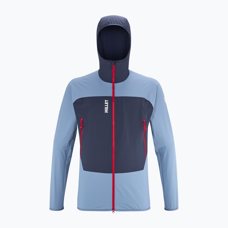 Men's softshell jacket Millet Fusion XCS Hoodie coronet blue/saphir 8