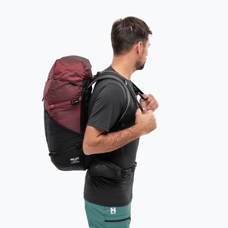 Millet Ubic 25 l black/dark red trekking backpack 4