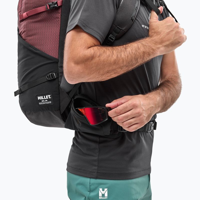 Millet Ubic 25 l black/dark red trekking backpack 6