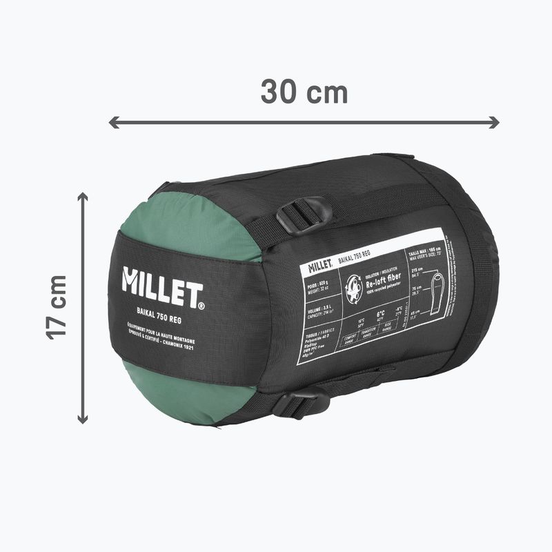 Millet Baikal 750 Regular sleeping bag right bottle 5