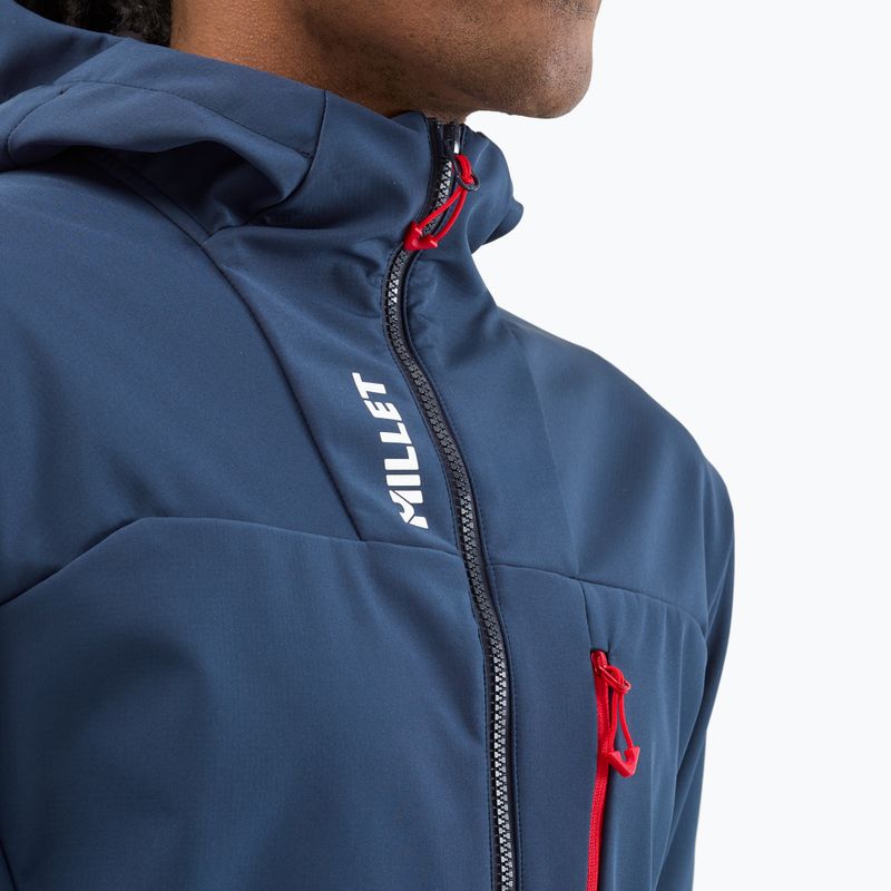 Men's softshell jacket Millet Seneca Shield Hoodie saphir 7