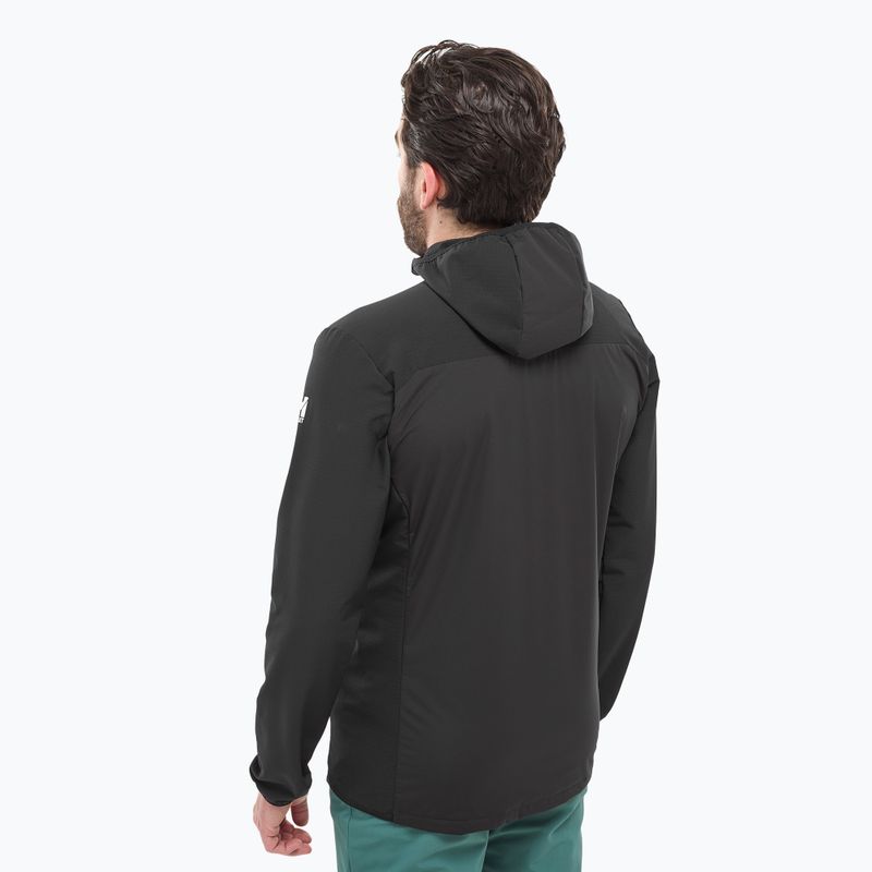 Men's hybrid jacket Millet Seneca Hybrid Hoodie Softshell black 3
