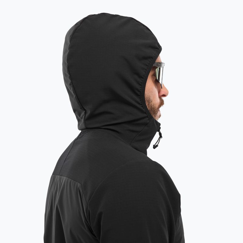 Men's hybrid jacket Millet Seneca Hybrid Hoodie Softshell black 5