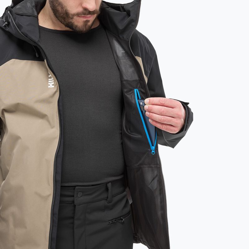 Men's rain jacket Millet Seneca GTX 2L dorite/black 10