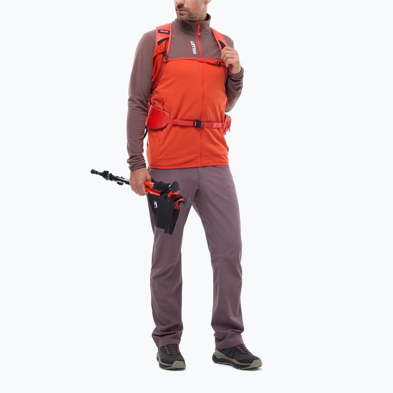 Men's fleece sweatshirt Millet Ubic Lightgrid pepper/paprika 2