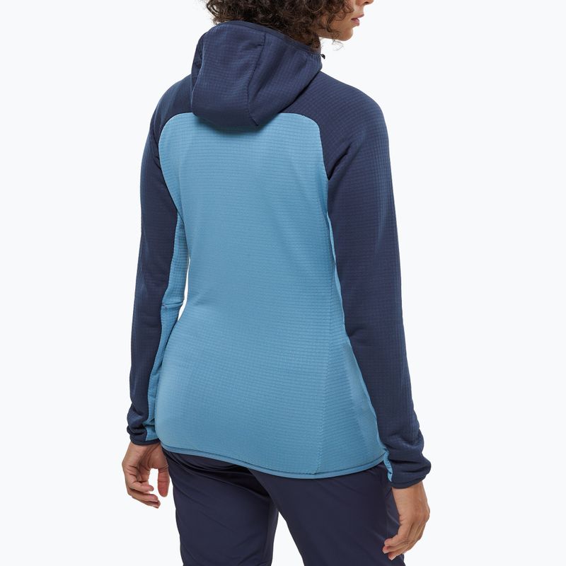 Women's sweatshirt Millet Fusion Grid Hoodie coronet blue/saphir 3