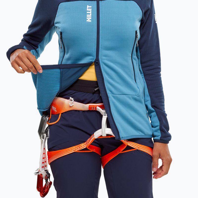 Women's sweatshirt Millet Fusion Grid Hoodie coronet blue/saphir 5