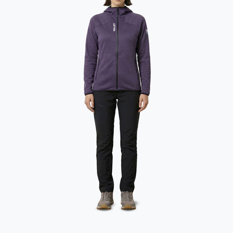 Women's trekking sweatshirt Millet Lokka Hoodie III purple velvet 2