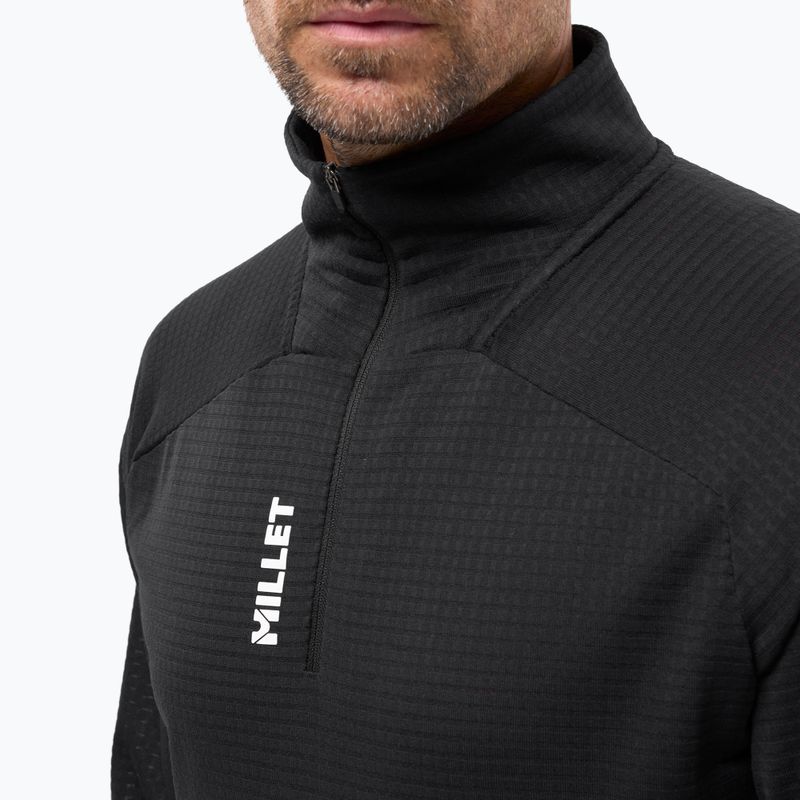 Men's fleece sweatshirt Millet Parmelan Light Fleece black 4