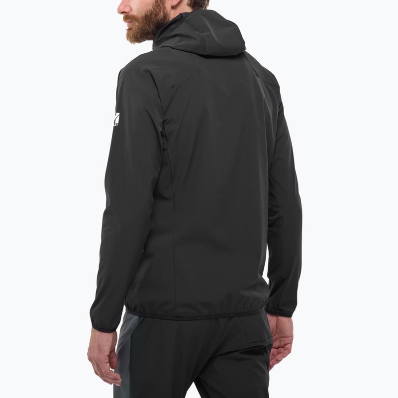 Men's softshell jacket Millet Kamet Xcs Light Hoodie black 3
