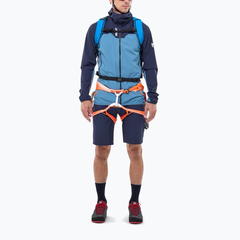 Men's softshell jacket Millet Kamet Xcs Light Hoodie coronet blue/saphir 2