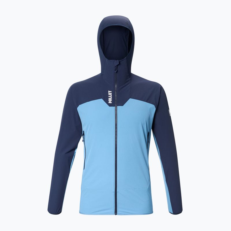 Men's softshell jacket Millet Kamet Xcs Light Hoodie coronet blue/saphir 6