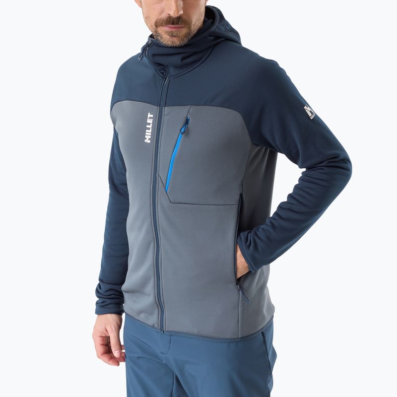 Men's sweatshirt Millet Seneca Fleece Hoodie saphir/shadow blue 4
