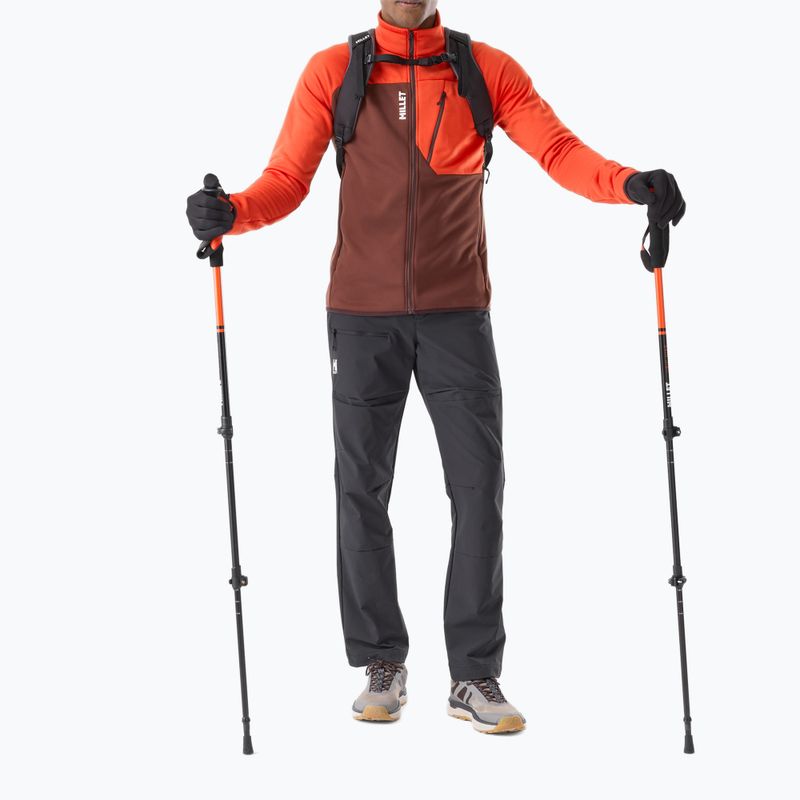 Men's sweatshirt Millet Seneca Fleece truffle/paprika 2