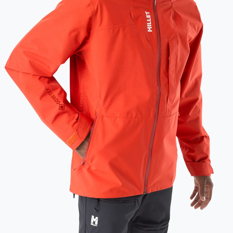 Men's rain jacket Millet Kamet Gore-Tex Jacket Jacket paprika 5