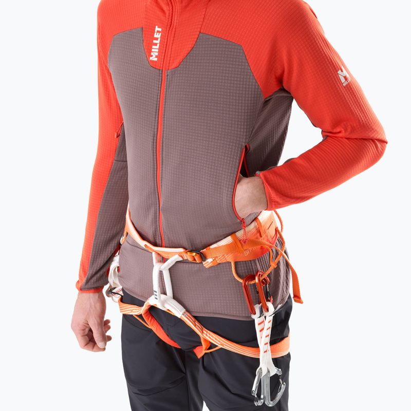 Men's sweatshirt Millet Kamet Grid HD paprika/pepper 4