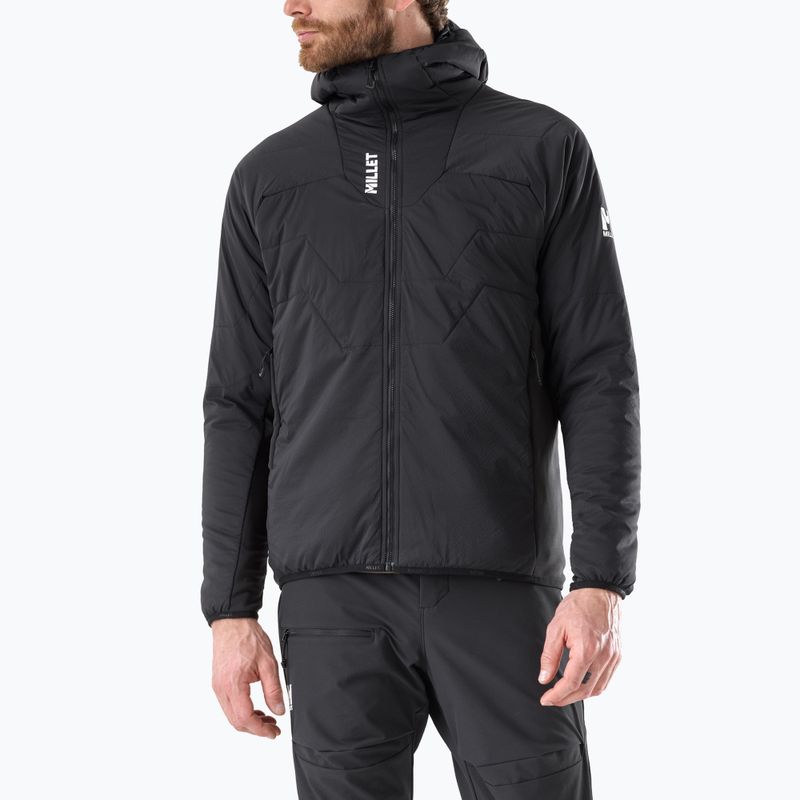 Men's insulated jacket Millet Kamet Primaloft Hoodie Jacket black