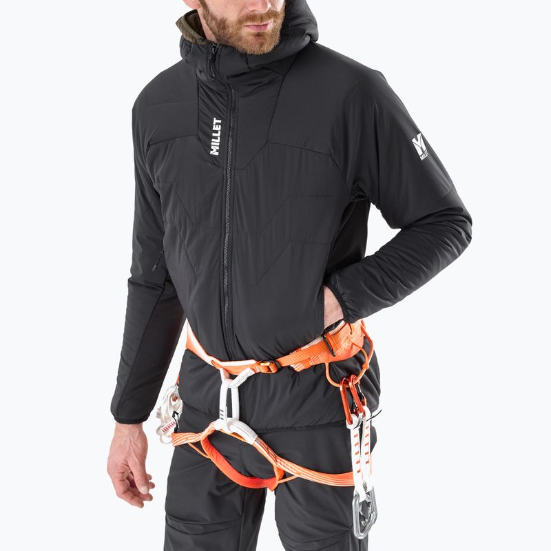 Men's insulated jacket Millet Kamet Primaloft Hoodie Jacket black 4